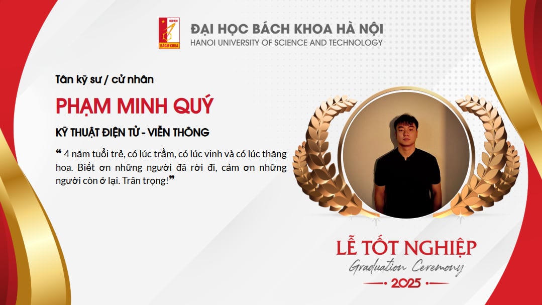 Khoảnh khắc tốt nghiệp của mình
